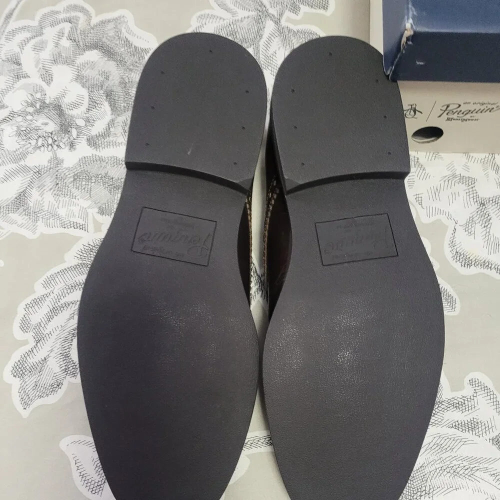 Original Penguin Walter Dark Brown Derby Oxford Size 11 NIB